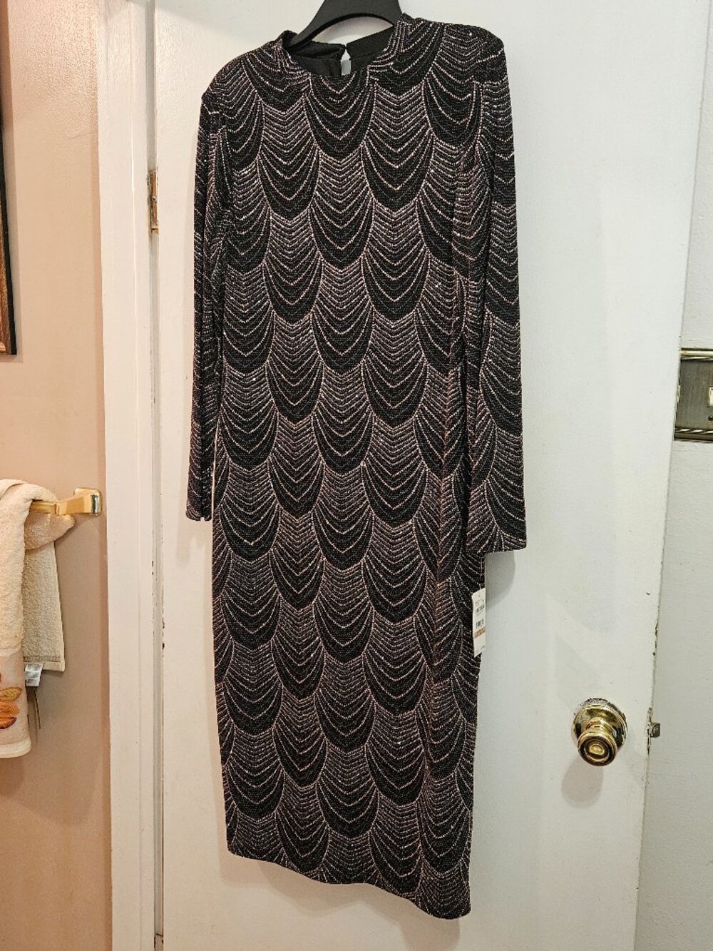 Elegant glam rhinestone dress